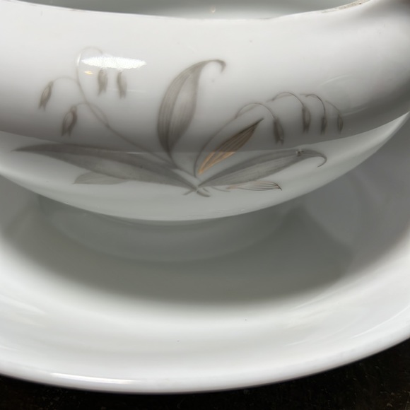 Vintage Kaysons Fine China (Japan) Golden Rhapsody 1961 Gravy Boat w/Plate - Picture 3 of 6